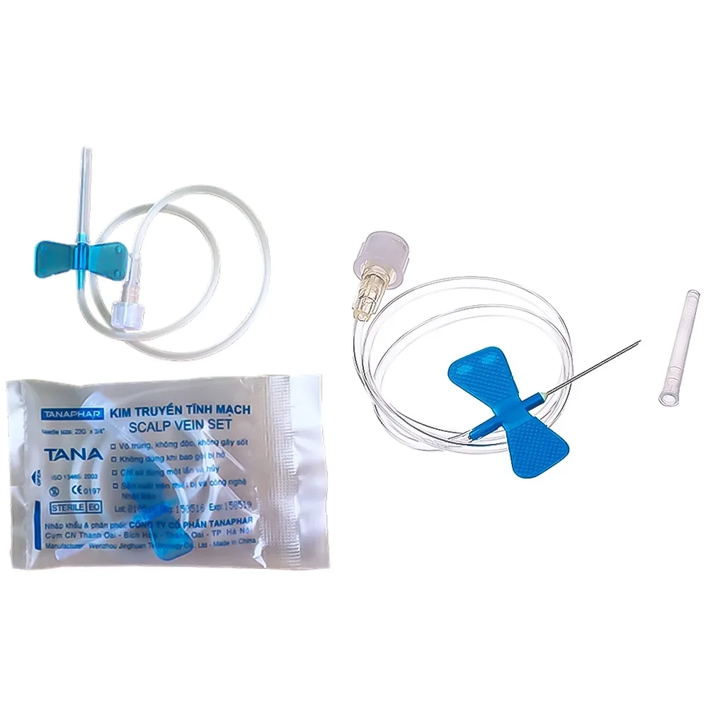 Hình ảnh Kim truyền tĩnh mạch cánh bướm 23 Vinahankook giúp cho kim không bị dịch chuyển (50 cây)