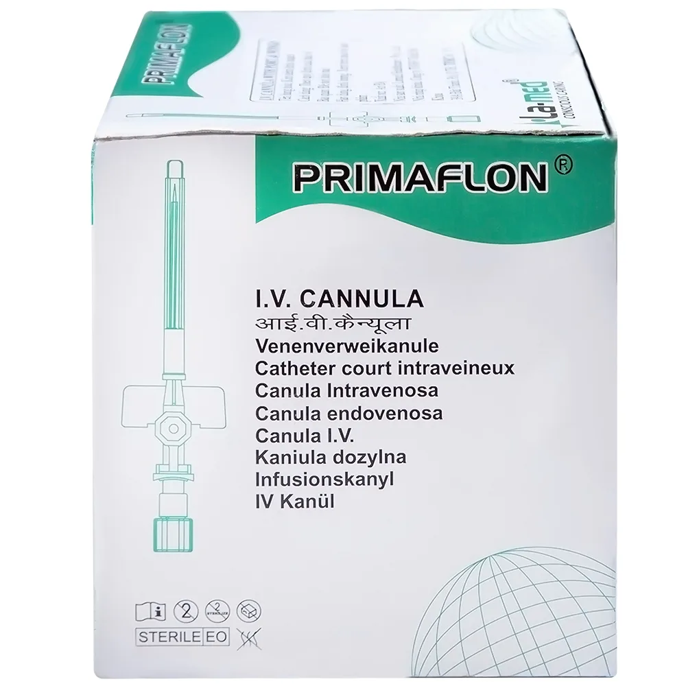 Hình ảnh Kim tiêm tĩnh mạch 22g/25mm Primaflon Lamed hạn chế lệch vỡ vein khi dẫn truyền dịch (100 cây)