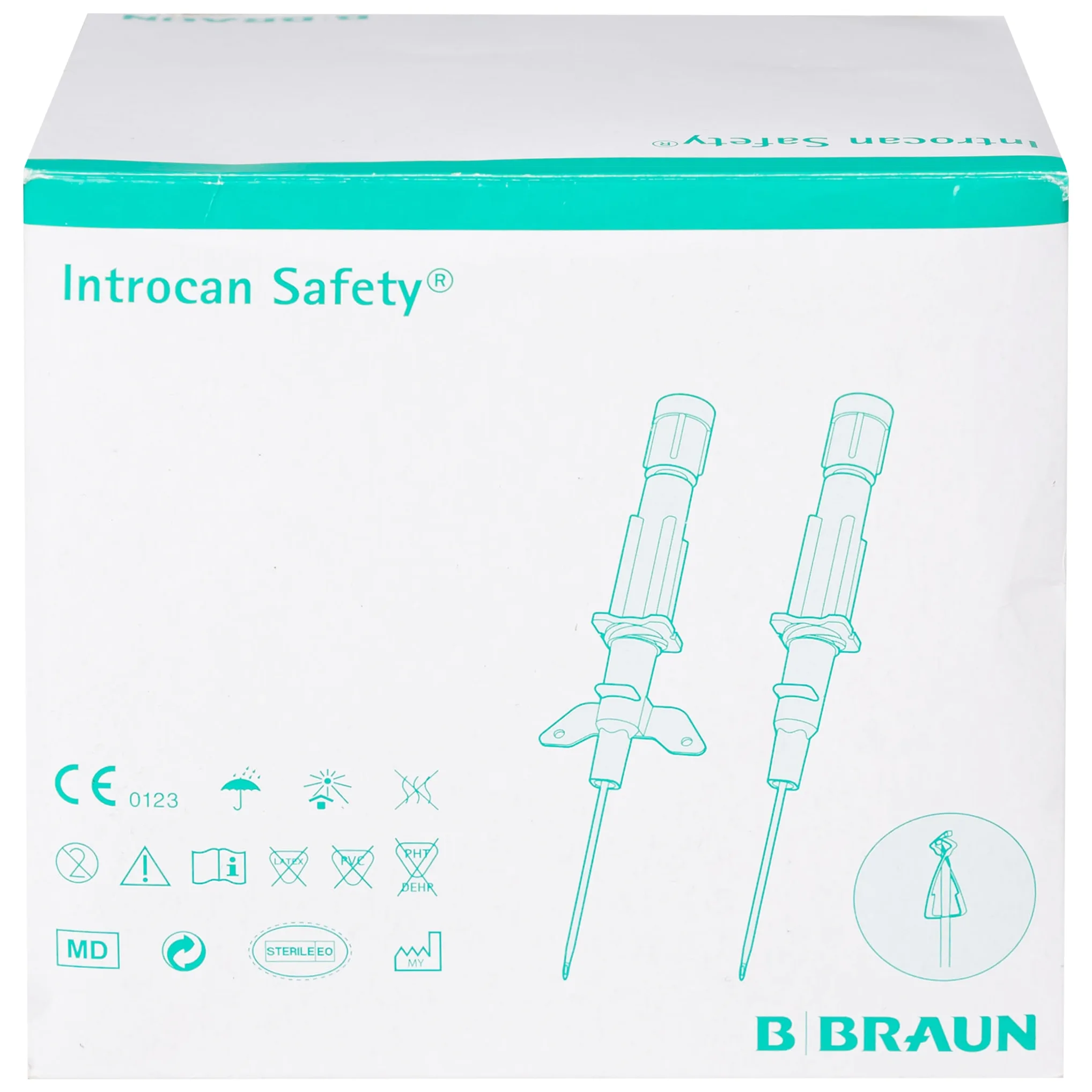 Hình ảnh Kim luồn tĩnh mạch Introcan Safety® 24g B.Braun (50 cái)