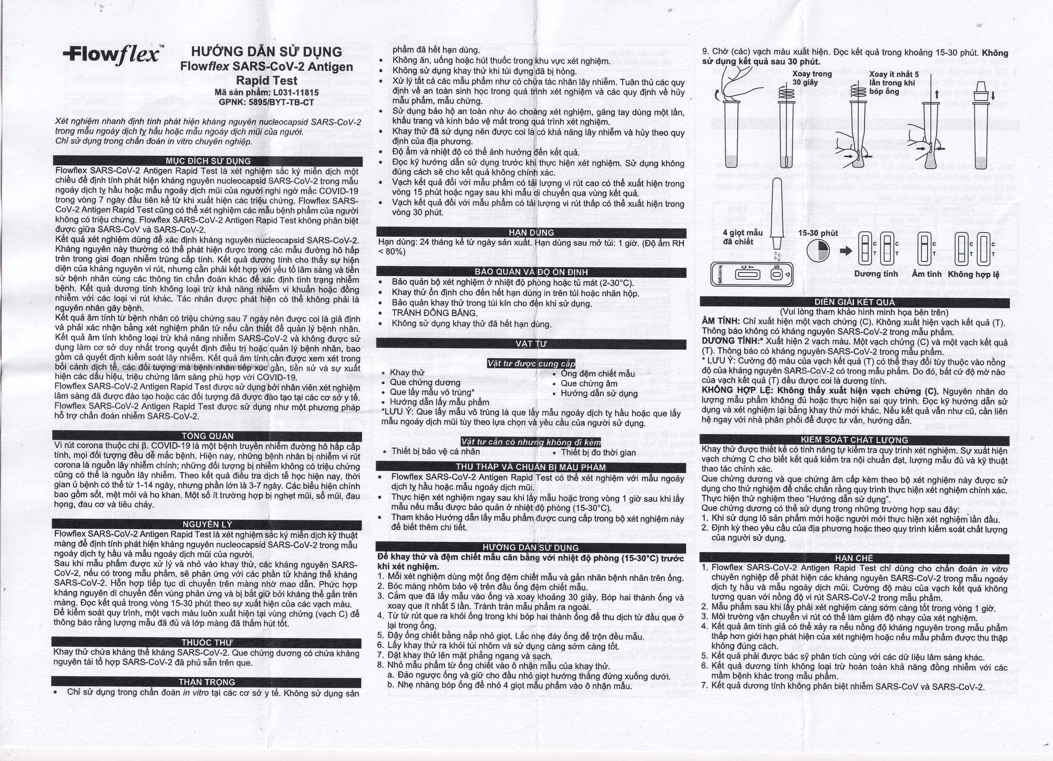 Hình ảnh Kit test Covid Flowflex khay thử xét nghiệm kháng nguyên Sars Cov-2 (25 kit)