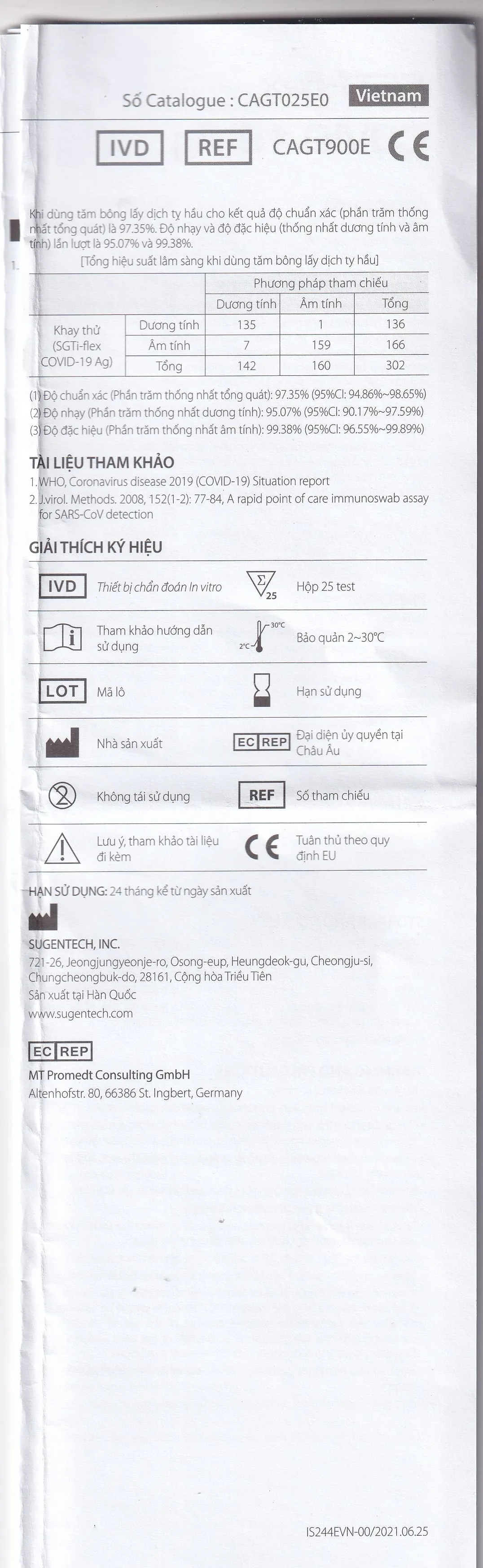 Hình ảnh Kit test Covid Sgti-flex - korea khay thử xét nghiệm kháng nguyên Sars Cov-2 (25 kit)