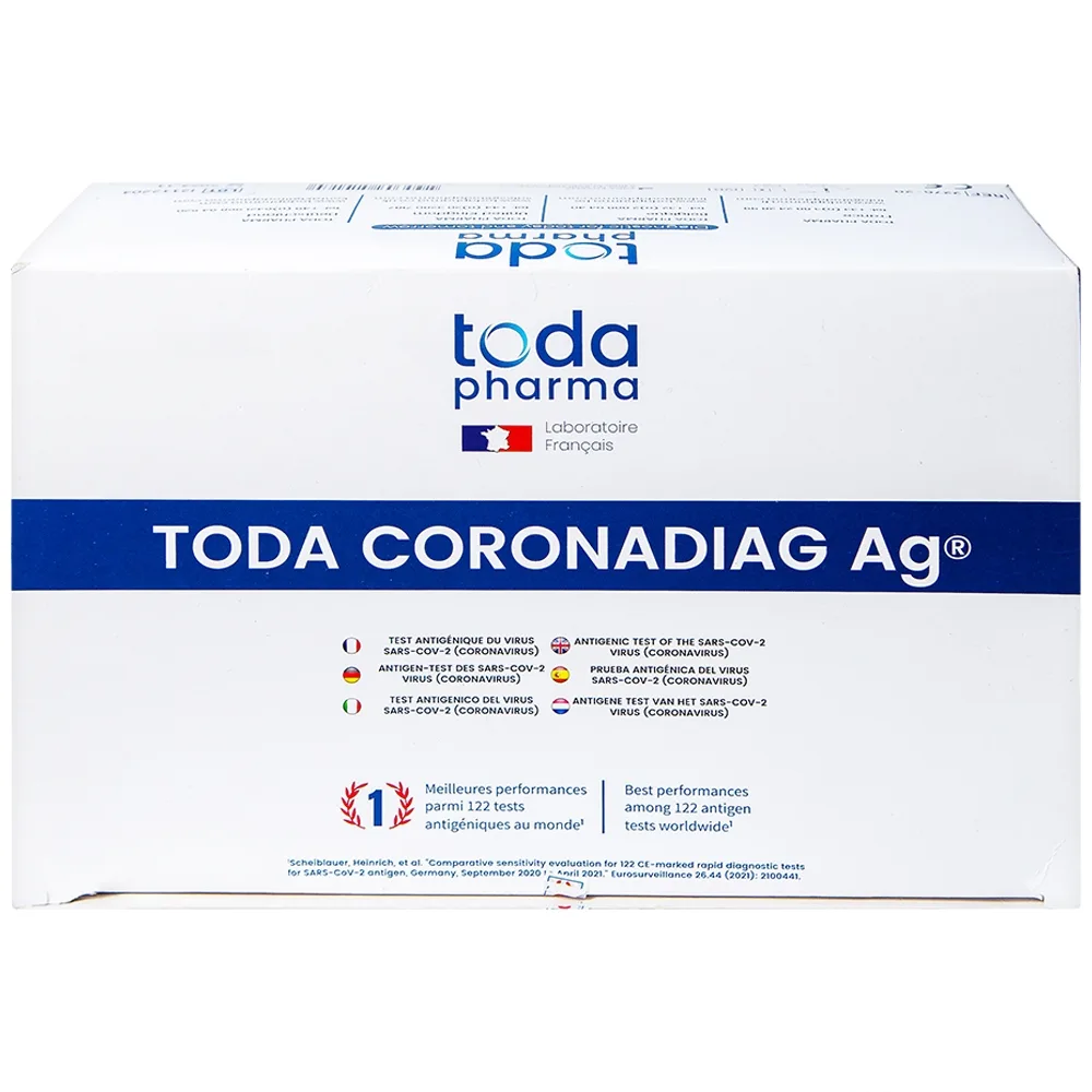 Hình ảnh Bộ kit test nhanh Covid Toda Coronadiag Ag độ nhạy lên tới 98,6%, độ đặc hiệu 100% (20 kit)