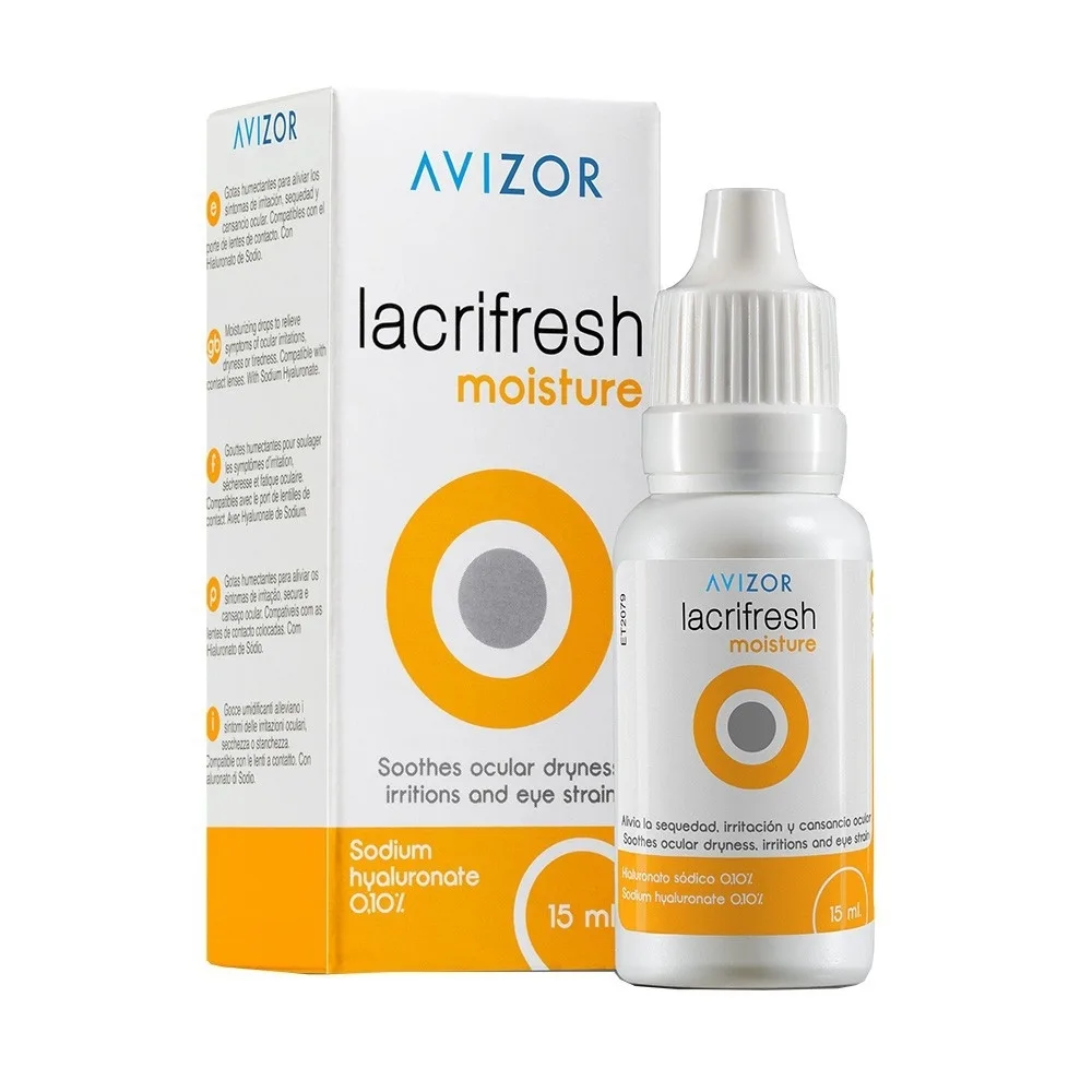 Hình ảnh Dung dịch nhỏ mắt Avizor Lacrifresh 0.10% làm dịu các triệu chứng ngứa, khô và mỏi mắt (15ml)