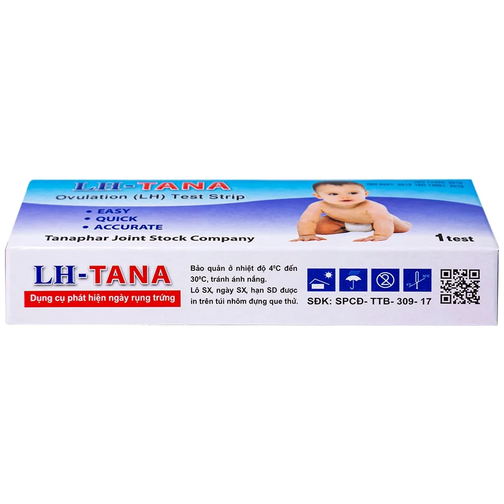 Hình ảnh Que thử rụng trứng LH-Tana hỗ trợ phát hiện ngày rụng trứng nhanh chóng, đơn giản (12 que)