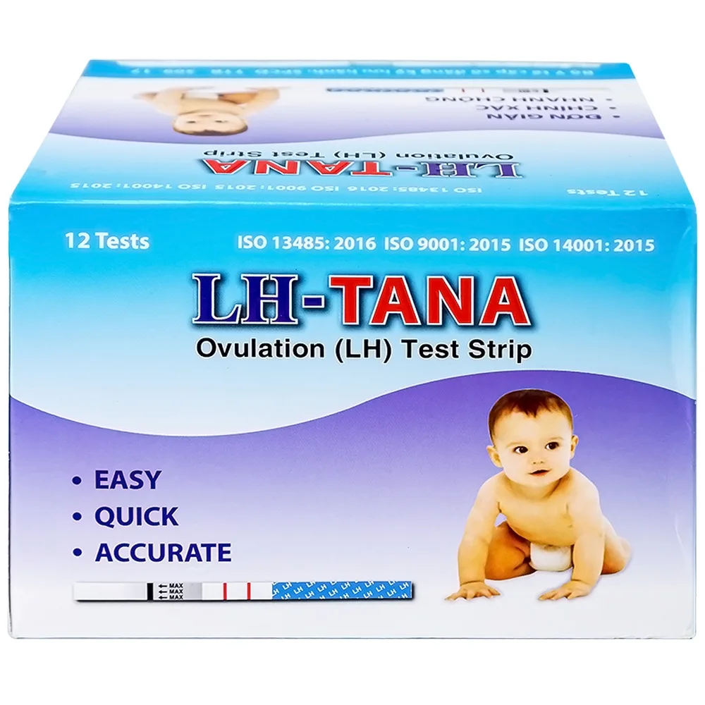 Hình ảnh Que thử rụng trứng LH-Tana hỗ trợ phát hiện ngày rụng trứng nhanh chóng, đơn giản (12 que)