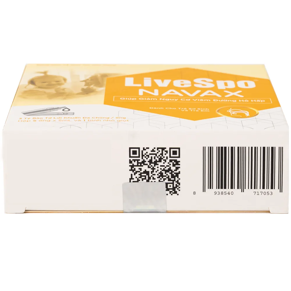 Hình ảnh Dung dịch vệ sinh tai, mũi, họng Livespo Navax 5ml giảm sổ mũi, viêm tai, viêm xoang (5 ống và 1 bình nhỏ giọt)