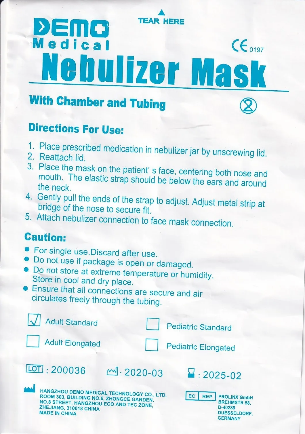 Hình ảnh Mặt nạ xông khí dung Nebulizer Mask (1 cái)