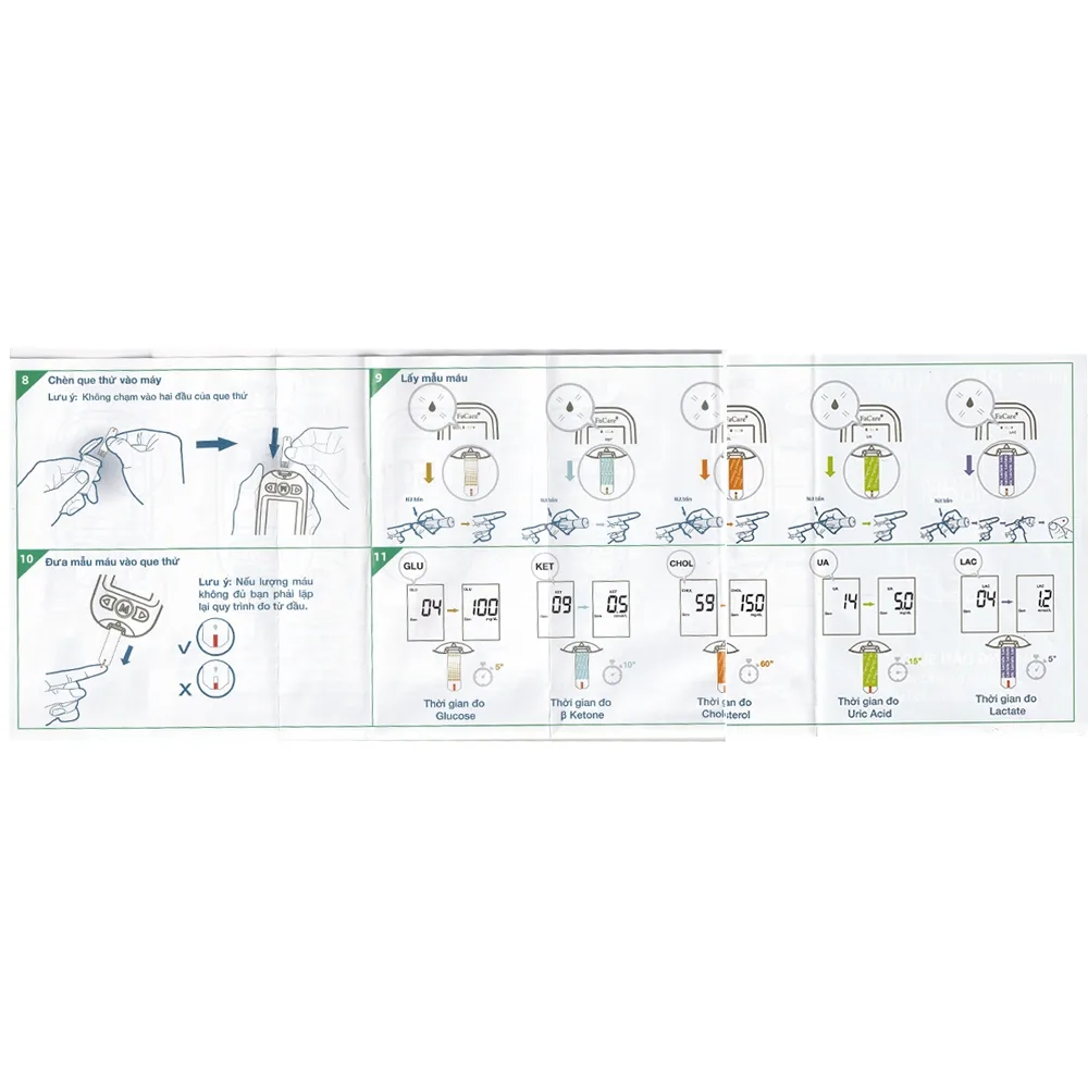 Hình ảnh Máy đo 5 in 1 FaCare+ FC-M168 (TD-4216) Bluetooth hỗ trợ đo Cholesterol, Acid Uric, Glucose 