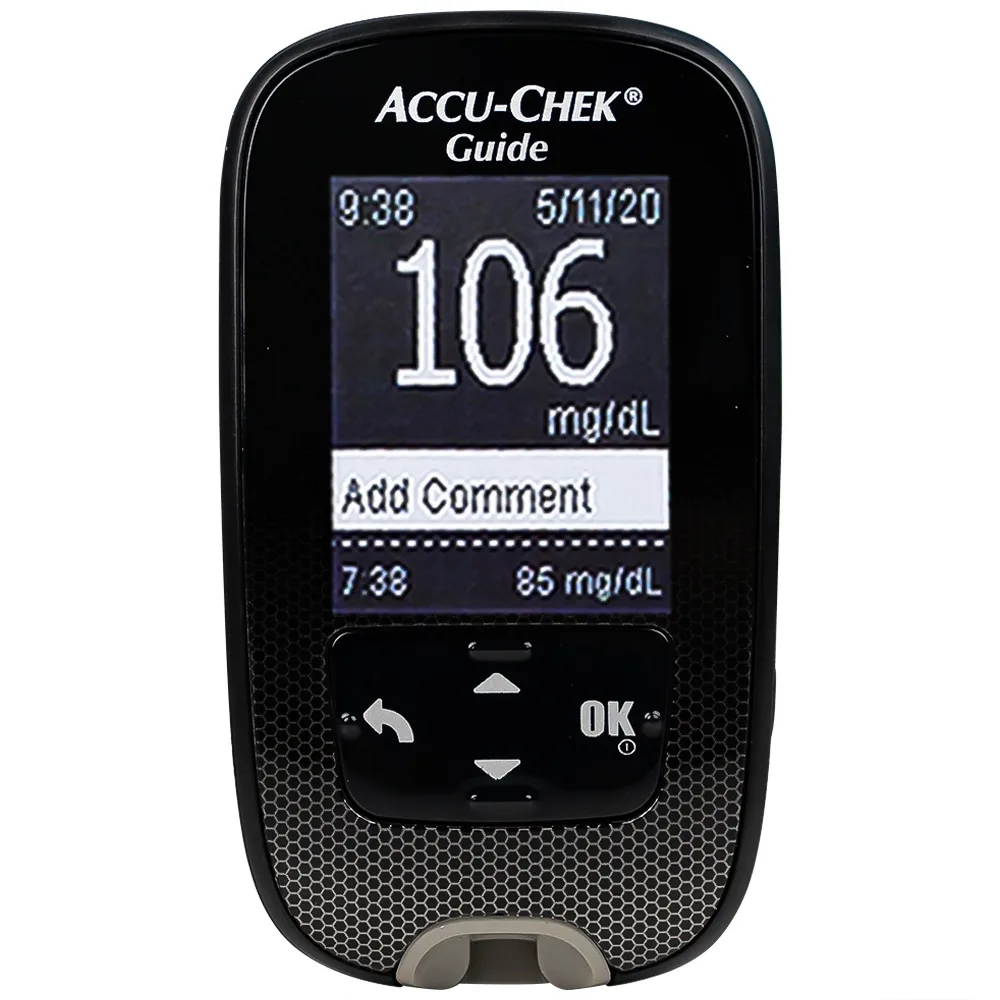 Hình ảnh Máy đo đường huyết Accu-Chek Guide đo nhanh chóng chỉ với một nút bấm và an toàn