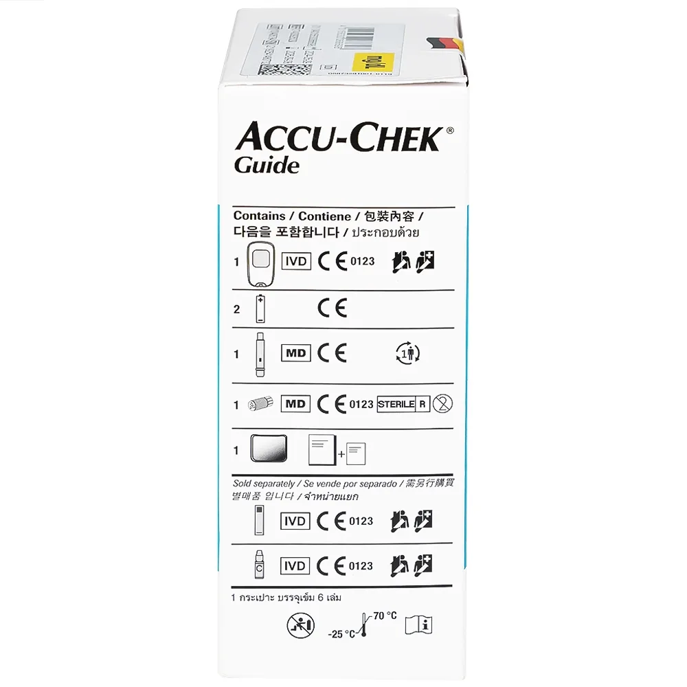 Hình ảnh Máy đo đường huyết Accu-Chek Guide đo nhanh chóng chỉ với một nút bấm và an toàn