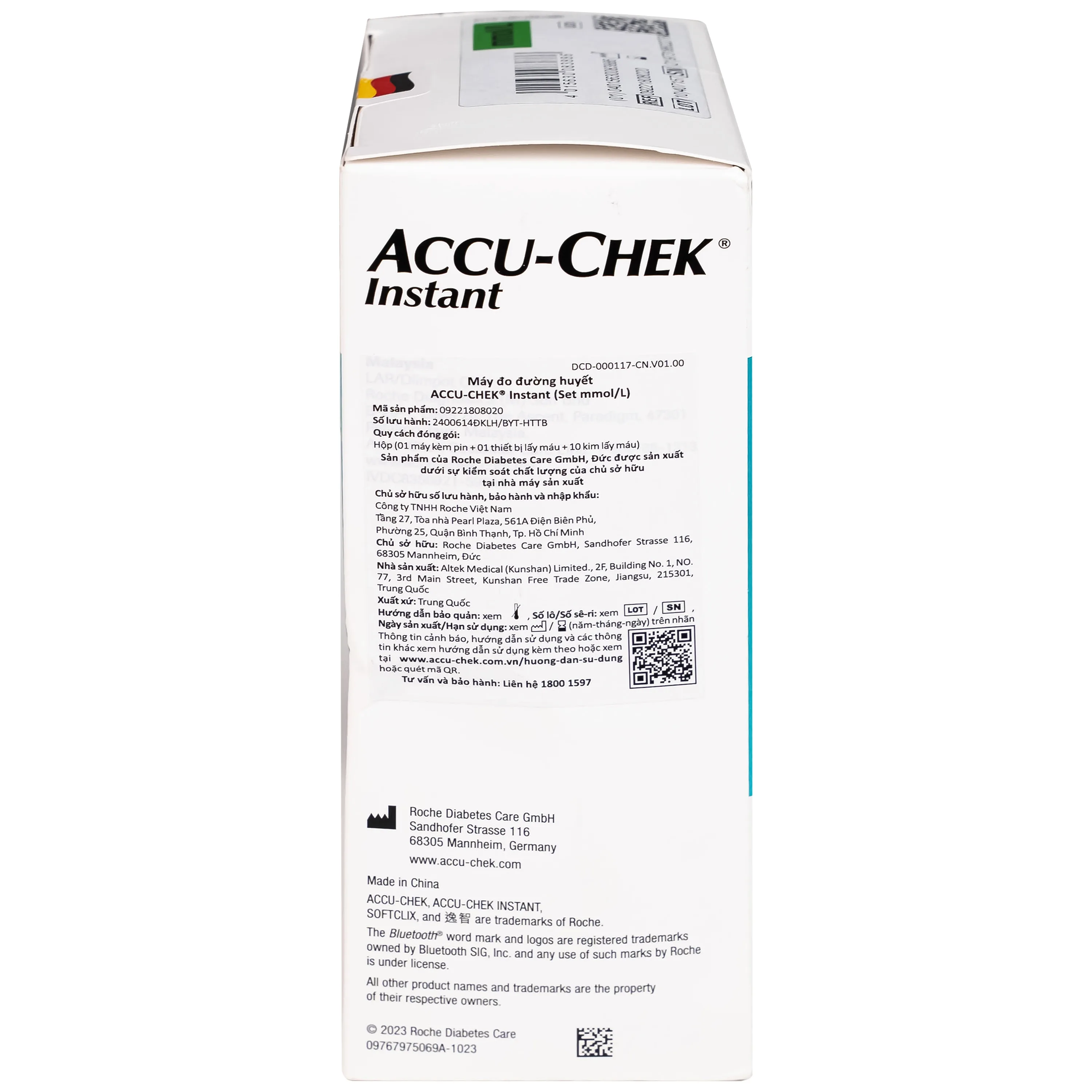 Hình ảnh Máy đo đường huyết Accu Chek Instant hỗ trợ theo dõi, kiểm soát lượng đường trong máu