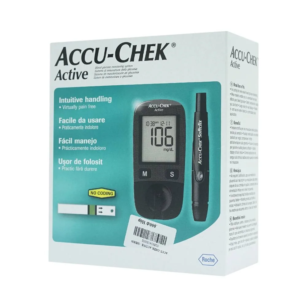 Hình ảnh Máy đo đường huyết cầm tay Accu-Chek Active giúp kiểm tra lượng đường trong máu chính xác, nhanh chóng