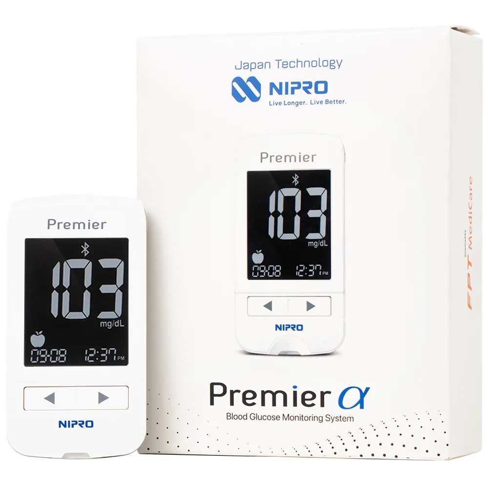 Hình ảnh Máy đo đường huyết Nipro Premier Alpha giúp đo đường huyết một cách an toàn, nhanh chóng, chính xác