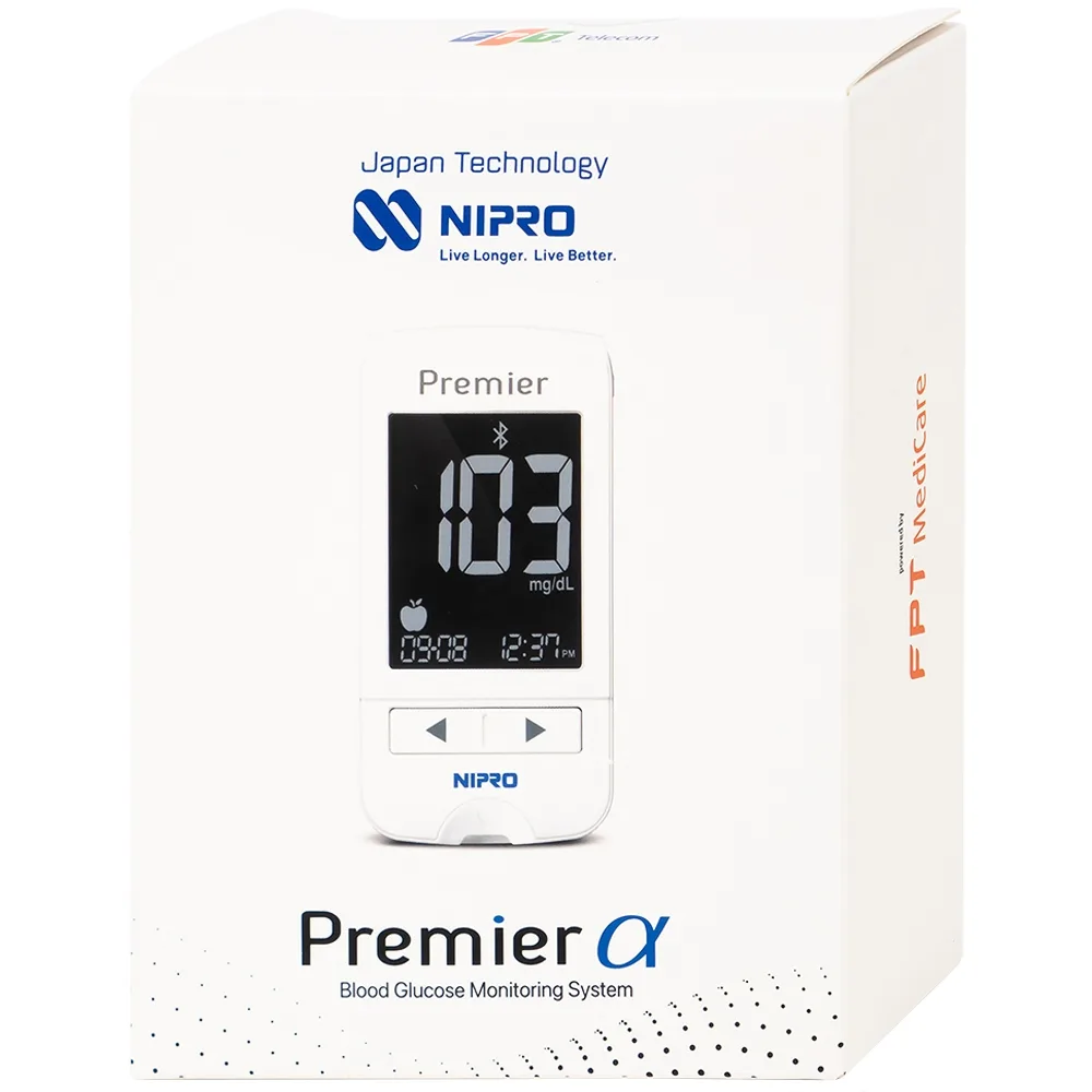 Hình ảnh Máy đo đường huyết Nipro Premier Alpha giúp đo đường huyết một cách an toàn, nhanh chóng, chính xác