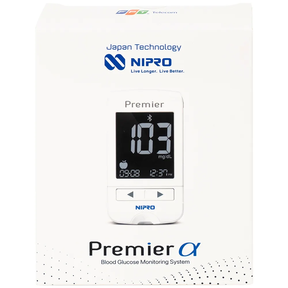 Hình ảnh Máy đo đường huyết Nipro Premier Alpha giúp đo đường huyết một cách an toàn, nhanh chóng, chính xác