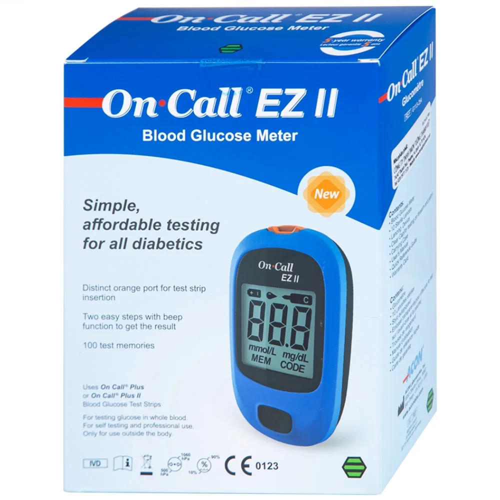 Hình ảnh Máy đo đường huyết On Call Ez II ACON thiết kế gọn nhẹ, thao tác sử dụng đơn giản