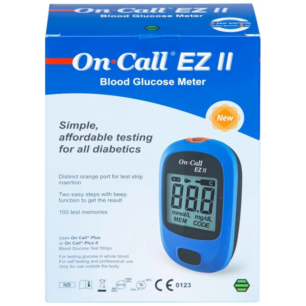 Hình ảnh Máy đo đường huyết On Call Ez II ACON thiết kế gọn nhẹ, thao tác sử dụng đơn giản