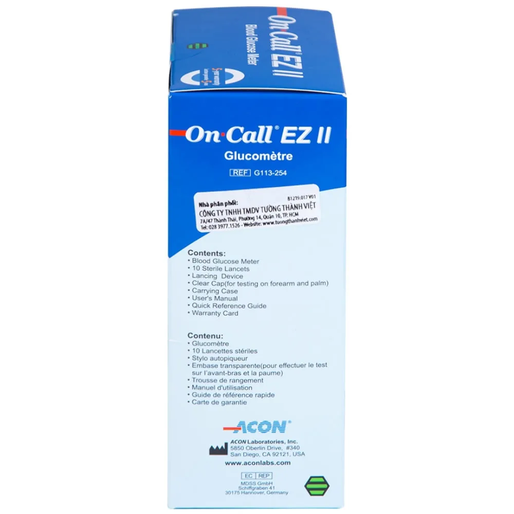 Hình ảnh Máy đo đường huyết On Call Ez II ACON thiết kế gọn nhẹ, thao tác sử dụng đơn giản