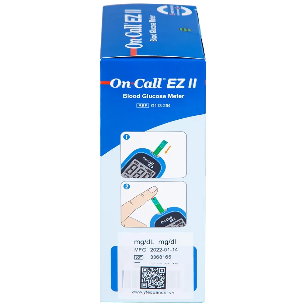 Hình ảnh Máy đo đường huyết On Call Ez II ACON thiết kế gọn nhẹ, thao tác sử dụng đơn giản