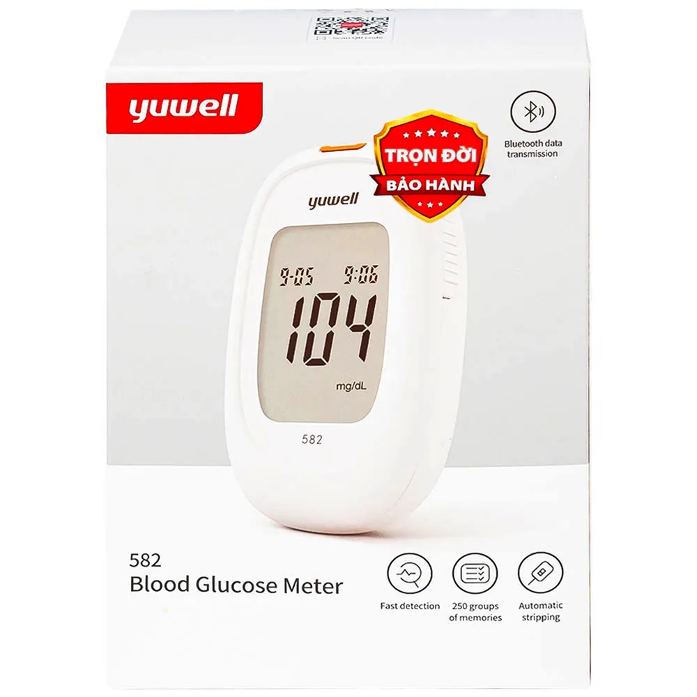 Hình ảnh Máy đo đường huyết Yuwell 582 theo dõi, kiểm soát lượng đường trong máu 