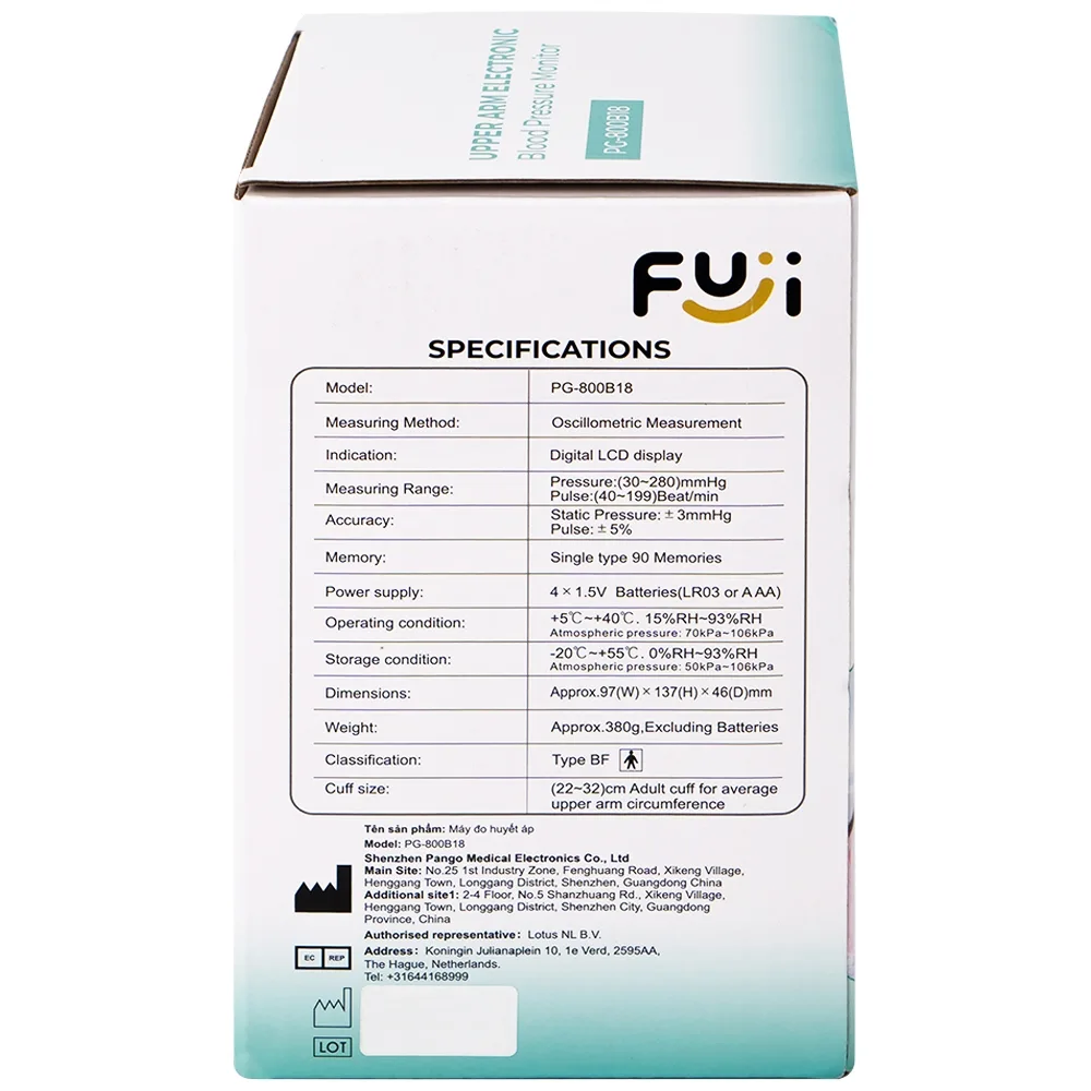 Hình ảnh Máy đo huyết áp bắp tay Fuji PG-800B18 hỗ trợ đo huyết áp