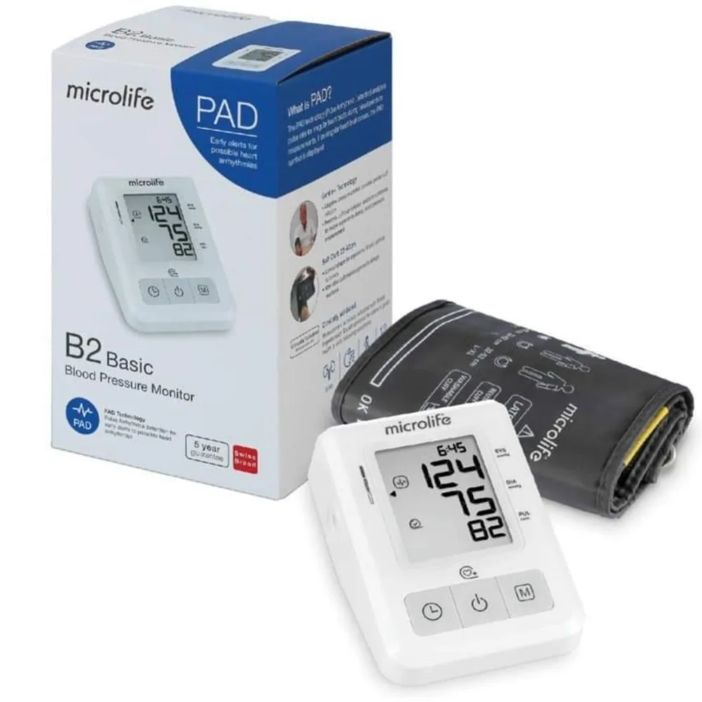 Hình ảnh Máy đo huyết áp bắp tay Microlife B2 Basic thế hệ mới cho độ chính xác cao, dễ sử dụng