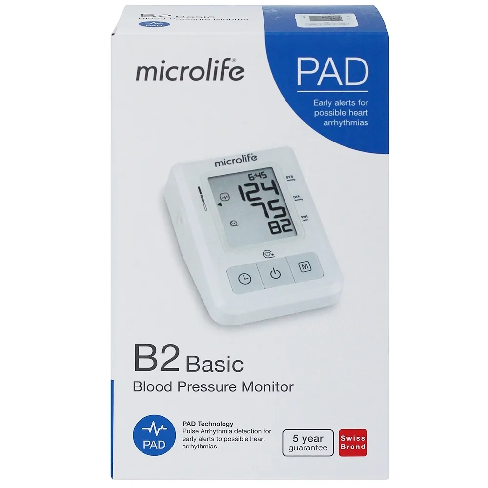 Hình ảnh Máy đo huyết áp bắp tay Microlife B2 Basic thế hệ mới cho độ chính xác cao, dễ sử dụng