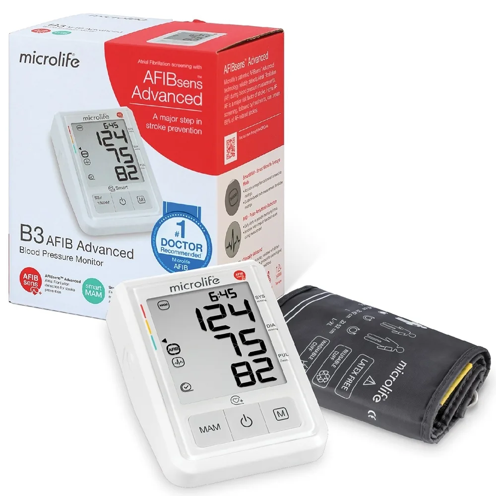 Hình ảnh Máy đo huyết áp bắp tay Microlife B3 AFIB Advanced hỗ trợ đo huyết áp, cảnh báo đột quỵ