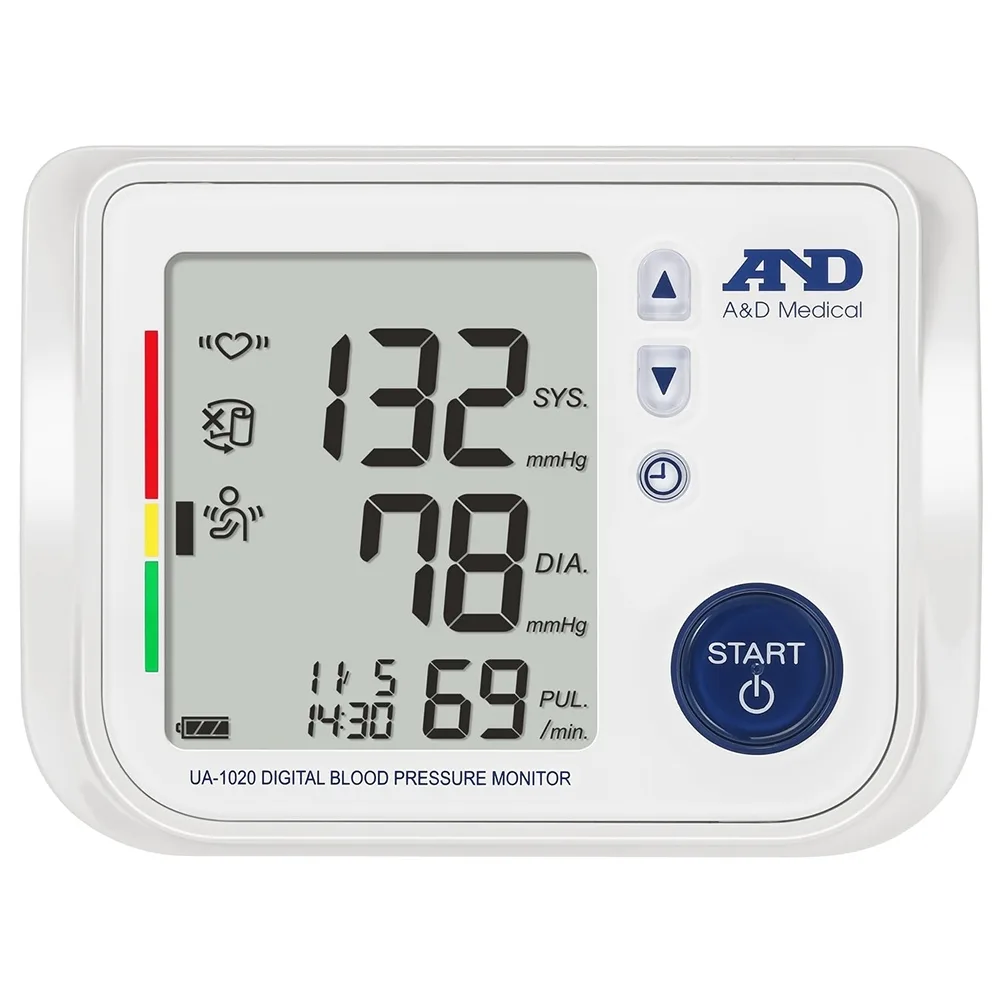 Hình ảnh Máy đo huyết áp bắp tay tự động AND UA-1020 hỗ trợ đo huyết áp và nhịp tim
