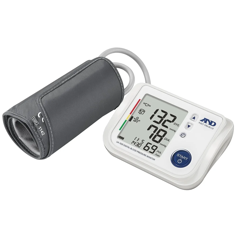 Hình ảnh Máy đo huyết áp bắp tay tự động AND UA-1020 hỗ trợ đo huyết áp và nhịp tim