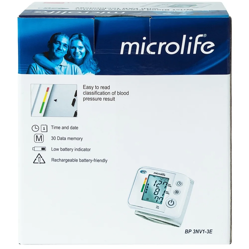 Hình ảnh Máy đo huyết áp bắp tay tự động BP 3NV1-3E Microlife hỗ trợ đo huyết áp và nhịp tim