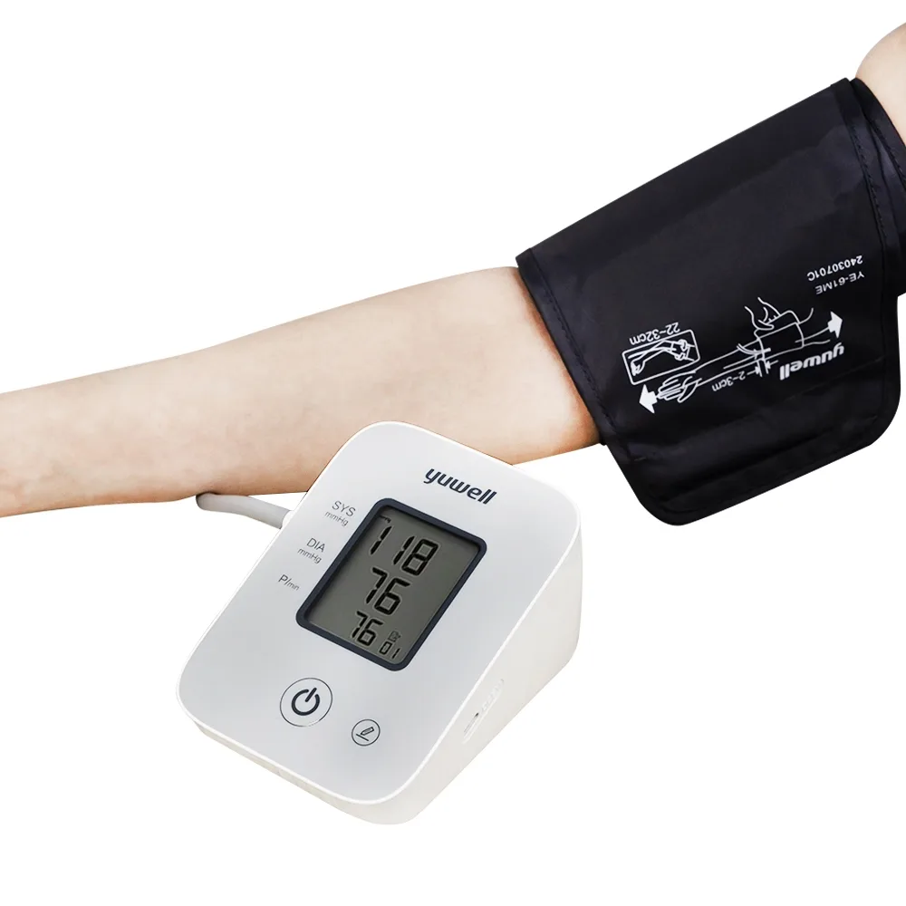 Hình ảnh Máy đo huyết áp điện tử bắp tay Yuwell YE610D bộ nhớ lưu trữ đến 80 lần, cho kết quả trung bình 3 lần đo
