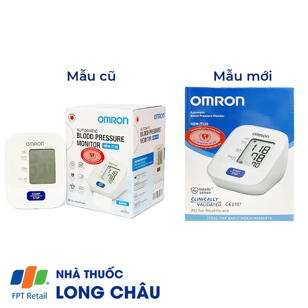 Hình ảnh Máy đo huyết áp bắp tay tự động Omron HEM-7120 lưu 1 kết quả đo gần nhất