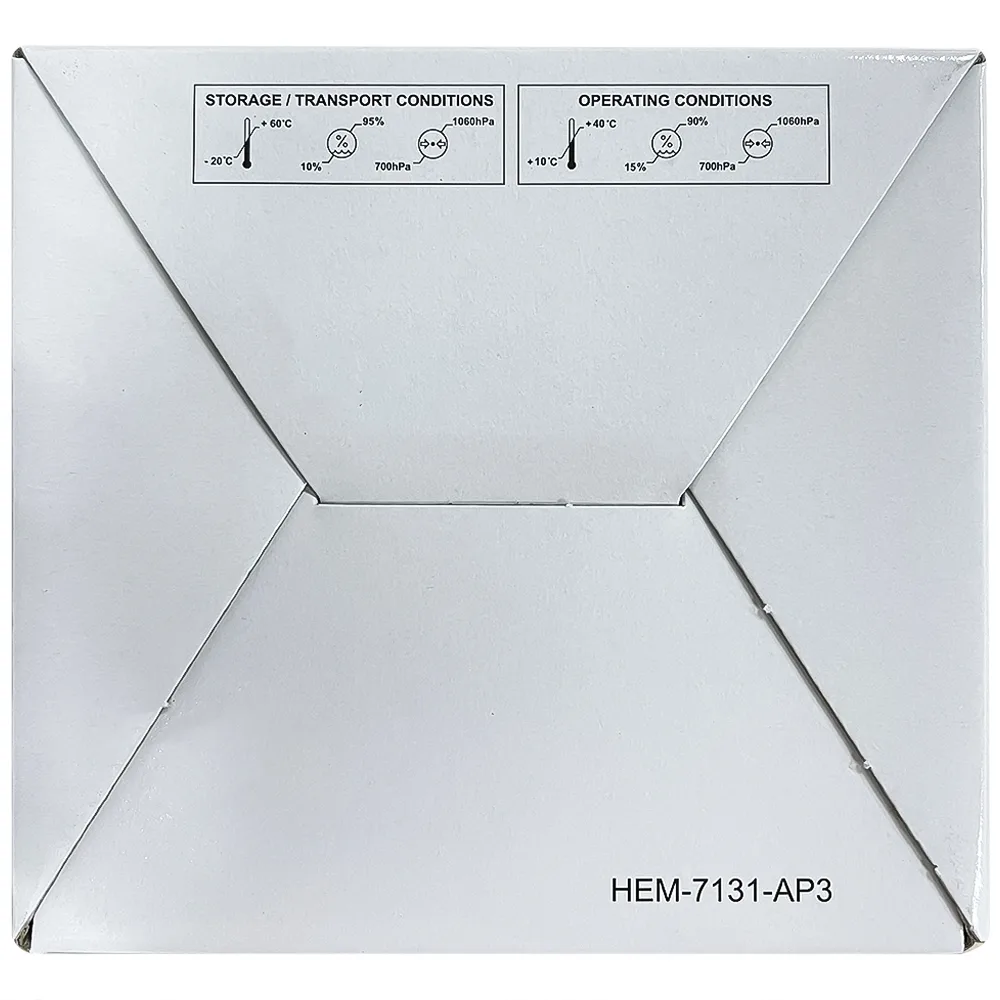 Hình ảnh Máy đo huyết áp bắp tay tự động Omron JPN600 công nghệ IntelliWrap, hiển thị kết quả trung bình của 3 lần đo cuối