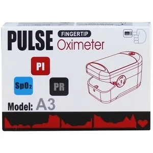 Hình ảnh Máy đo nồng độ oxy trong máu (SPO2) Fingertip Pulse Oximeter A3 hỗ trợ đo nhanh chóng và chính xác