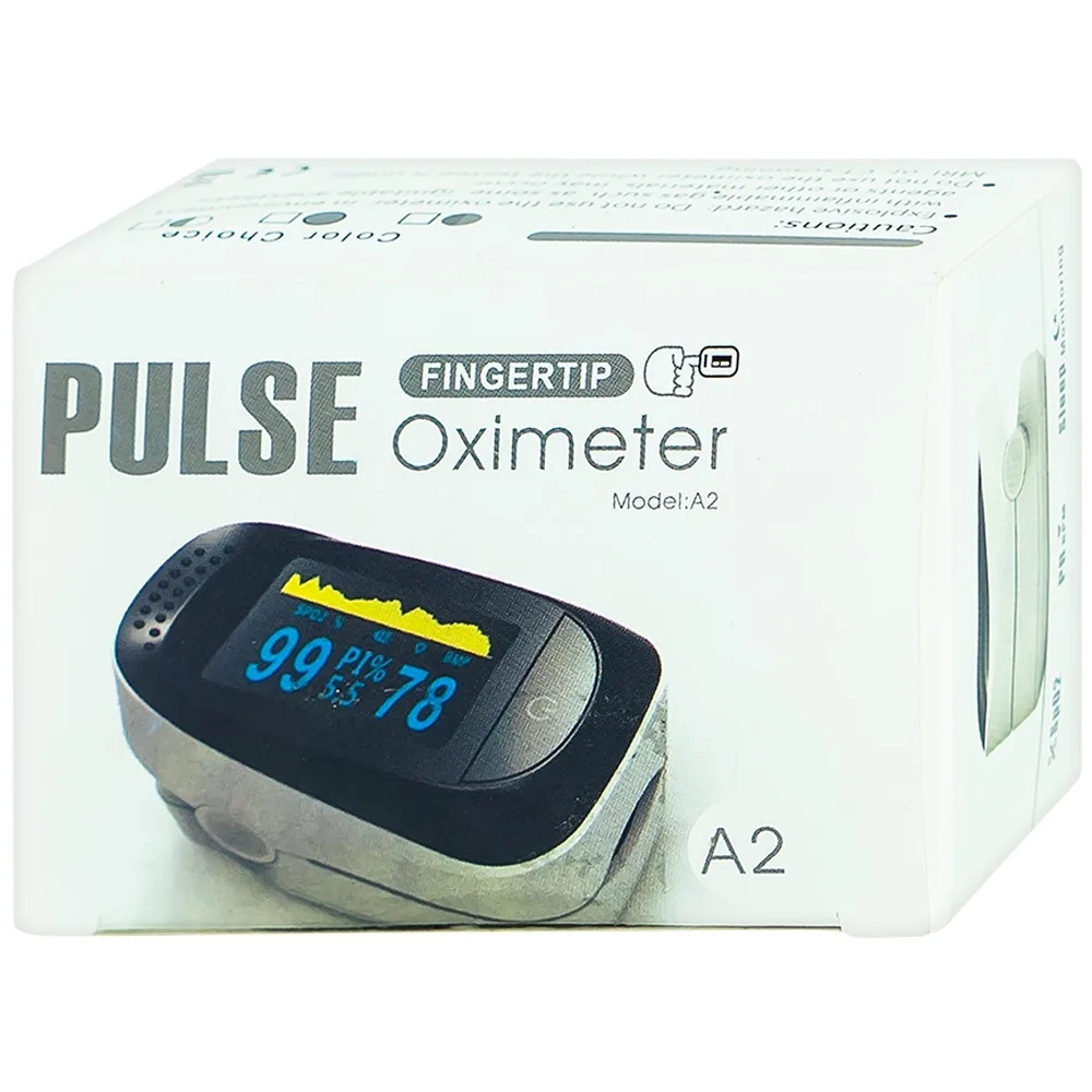 Hình ảnh Máy đo nồng độ oxy trong máu (SPO2) kẹp ngón tay Fingertip Pulse Oximeter A2 hỗ trợ đo nhanh chóng và chính xác