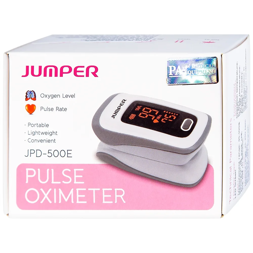 Hình ảnh Máy đo nồng độ oxy trong máu Jumper JPD 500E Led thiết kế nhỏ gọn và sử dụng dễ dàng