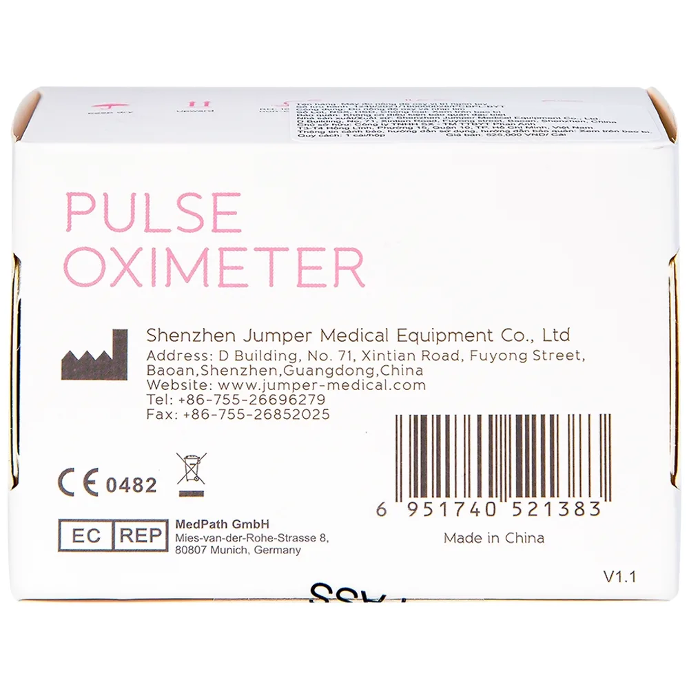 Hình ảnh Máy đo nồng độ oxy trong máu Jumper JPD 500E Led thiết kế nhỏ gọn và sử dụng dễ dàng