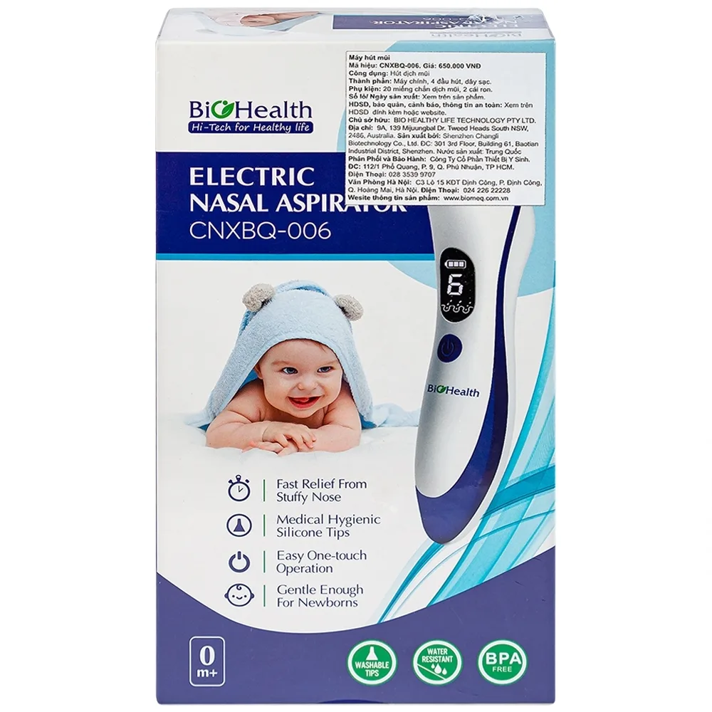 Hình ảnh Máy hút mũi điện tử Electric Nasal Aspirator CNXBQ 006 Biohealth 