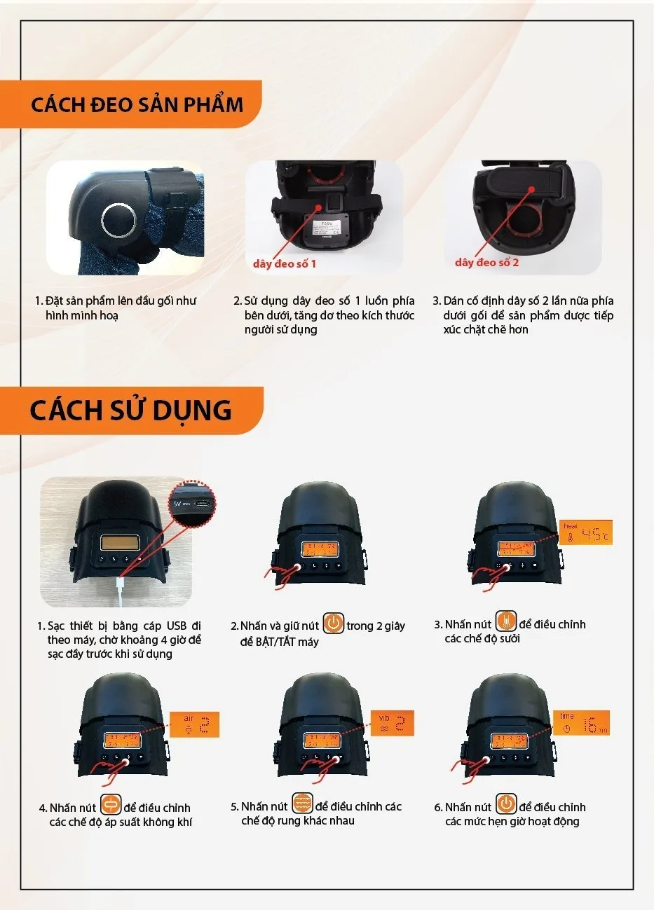 Hình ảnh Máy mát xa đầu gối Fuji PG-2015F3 hỗ trợ cải thiện lưu thông máu và giảm bớt sự khó chịu của khớp gối