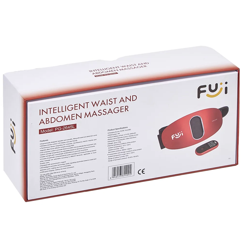 Hình ảnh Máy mát xa lưng, bụng Fuji PG-2645L tác động sâu vào các vùng cơ và dây thần kinh bên trong