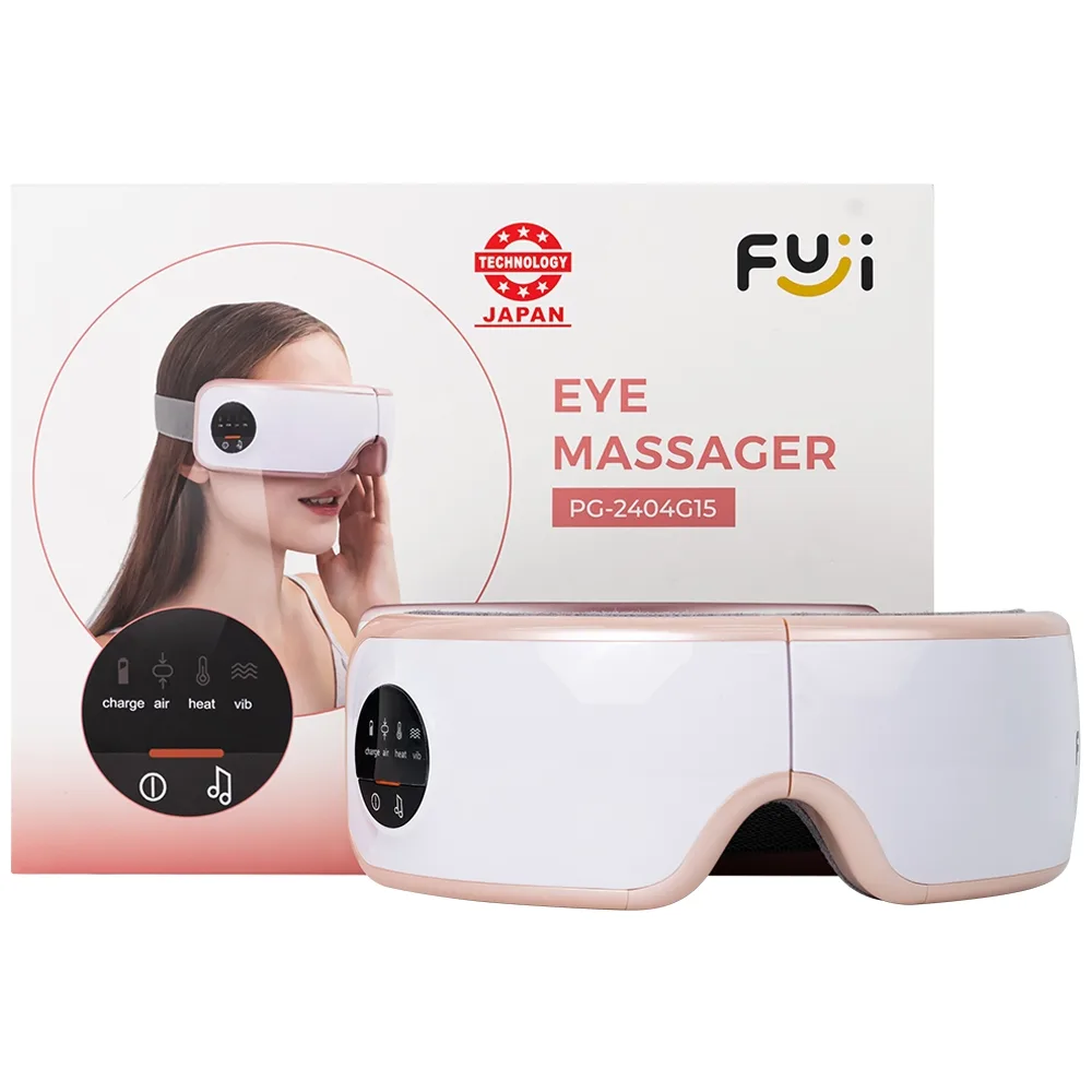 Hình ảnh Máy mát xa mắt Fuji PG-2404G15 giúp massage thái dương và các huyệt đạo khác ở vùng mắt