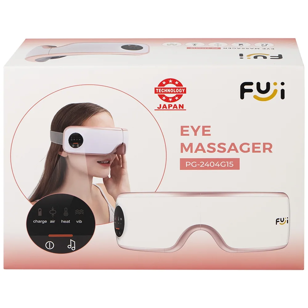 Hình ảnh Máy mát xa mắt Fuji PG-2404G15 giúp massage thái dương và các huyệt đạo khác ở vùng mắt