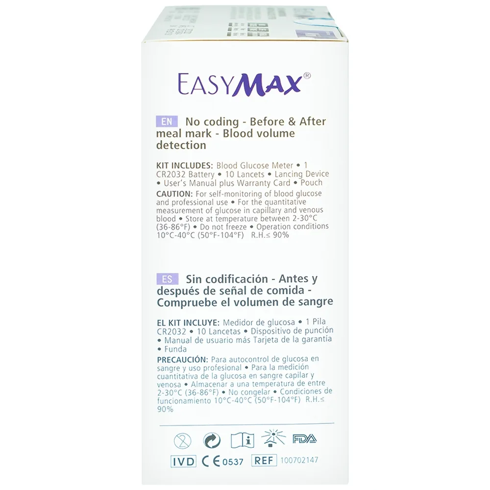 Hình ảnh Má́y thử đường huyết Easy Max Mini hỗ trợ đo lượng đường trong máu