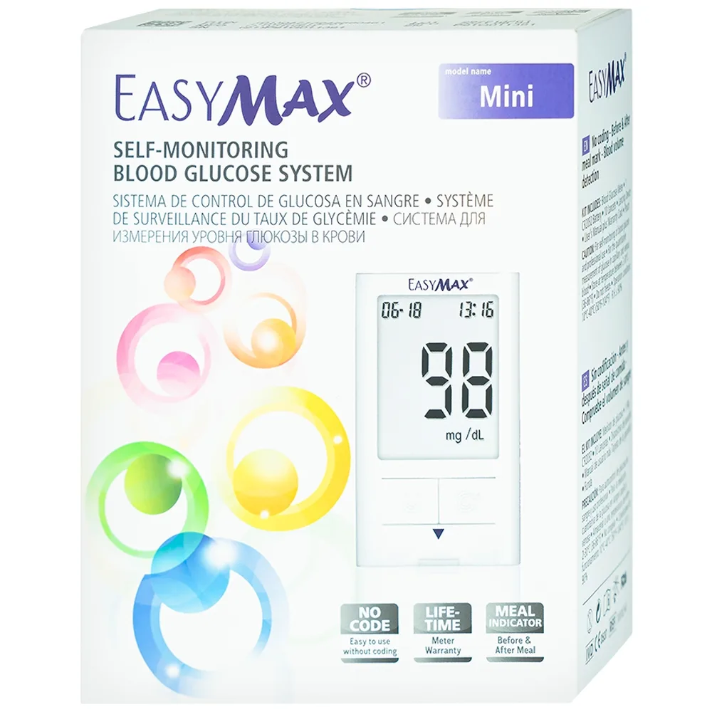 Hình ảnh Má́y thử đường huyết Easy Max Mini hỗ trợ đo lượng đường trong máu