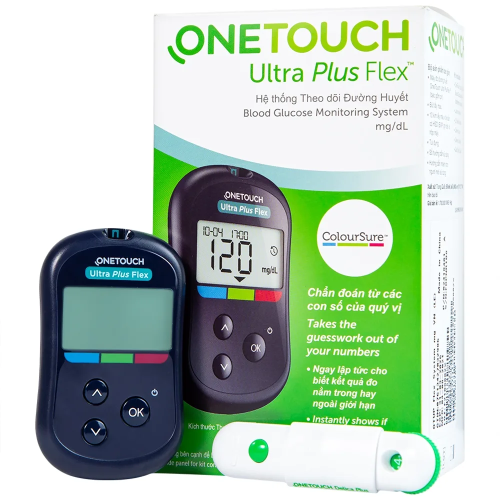 Hình ảnh  Máy thử đường huyết Onetouch Ultra Plus Flex LifeScan (Mmol/l)