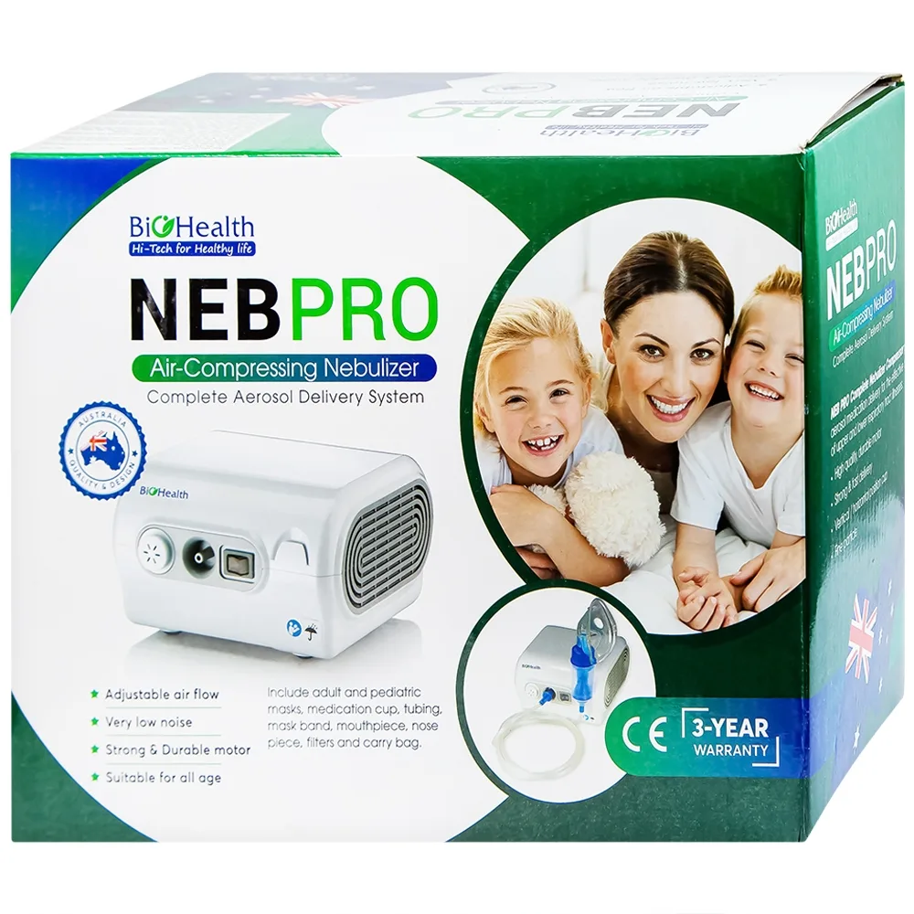 Hình ảnh Máy xông khí dung BioHealth Neb Pro hỗ trợ điều trị các bệnh về đường hô hấp