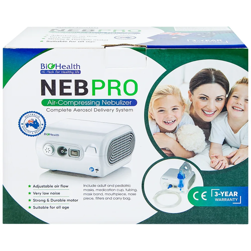 Hình ảnh Máy xông khí dung BioHealth Neb Pro hỗ trợ điều trị các bệnh về đường hô hấp