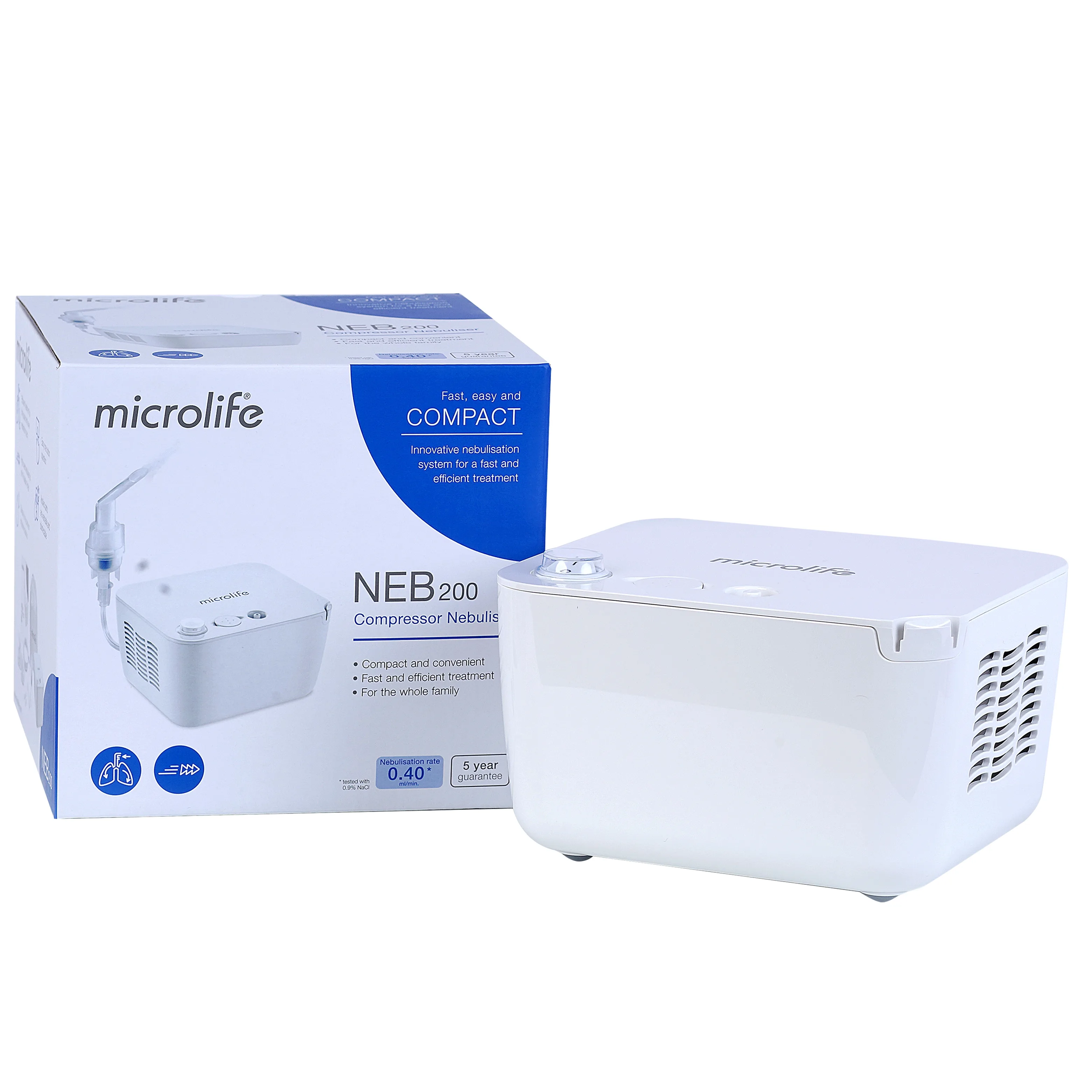 Hình ảnh Máy xông khí dung Microlife NEB200 hỗ trợ các bệnh viêm mũi, viêm xoang