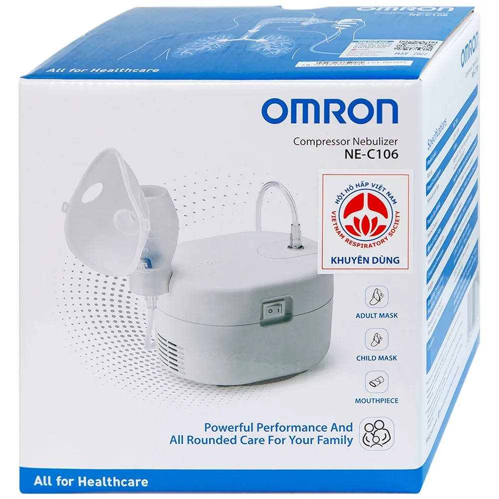 Hình ảnh Máy xông khí dung Omron NE-C106 phòng và điều trị bệnh về đường hô hấp